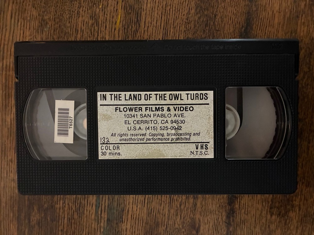 In The Land Of The Owl Turds VHS, Rare horror comedy Harrod Blank SOV