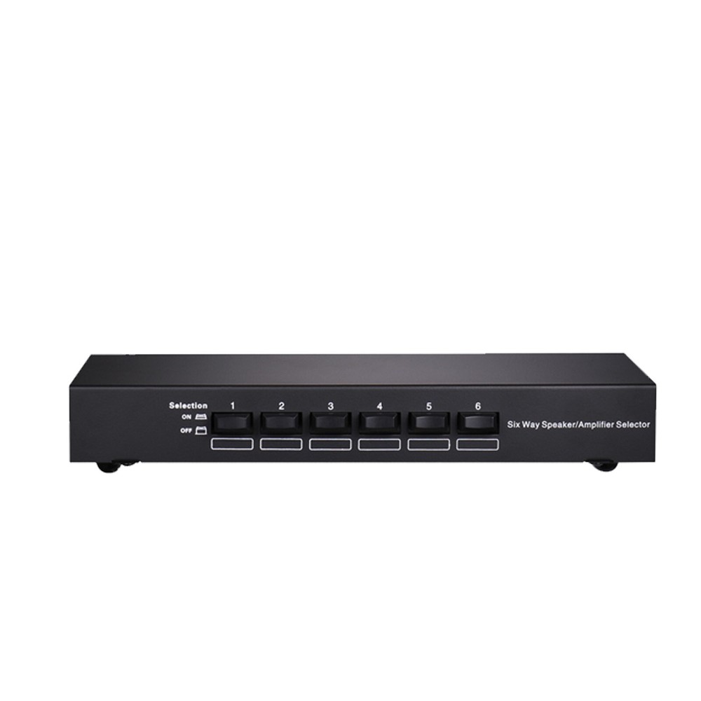 6-way Stereo Speaker Selector Switch Amplifier Selector Bidirectional Switcher9F