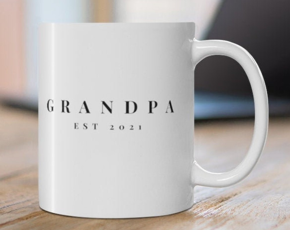Grandpa Est 2021 Mug Fathers Day Gift New Grandpa Mug New Grandpa Gift Gift For