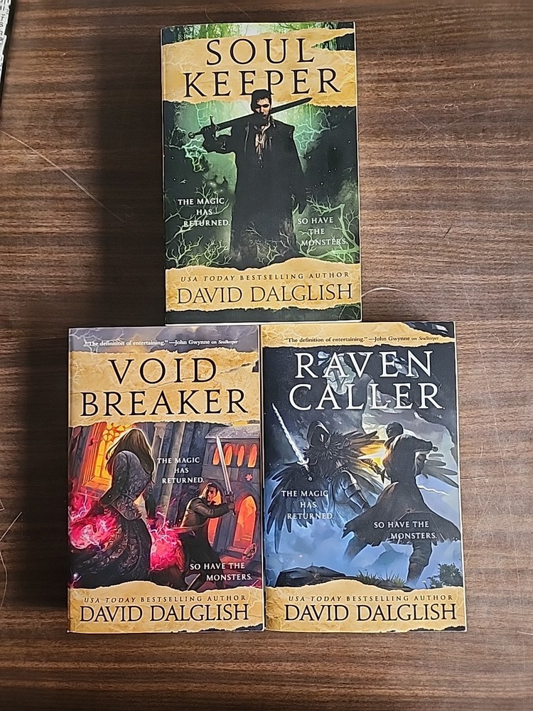 The Keepers Trilogy Book 1 2 3 David Dalglish Set Raven Caller Void Breaker TPB