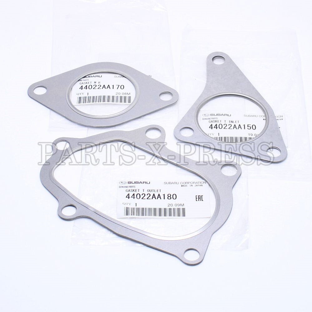 GENUINE OEM SUBARU INLET OUTLET JOINT GASKET SET FOR LEGACY IMPREZA WRX FORESTER