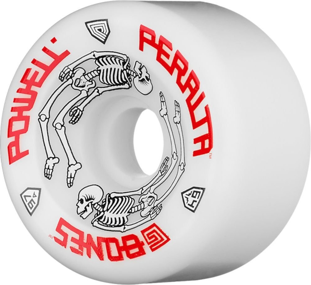 Powell G-Bones II 97a 64mm White Skateboard Wheels (Set Of 4) by Powell-Peralta