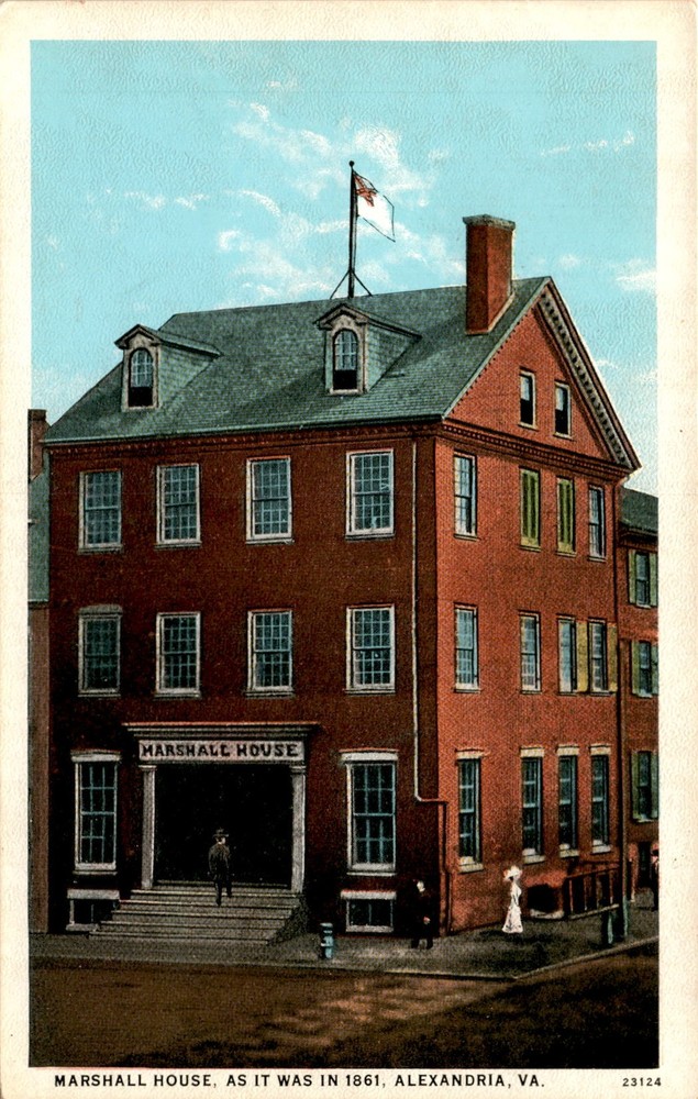 MARSHALL HOUSE, ALEXANDRIA, VA, 1861, Ordinance of Sec Postcard