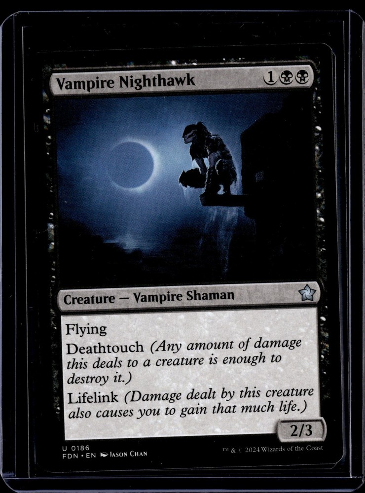 Vampire Nighthawk - 186 - FDN - NM - MTG Magic the Gathering