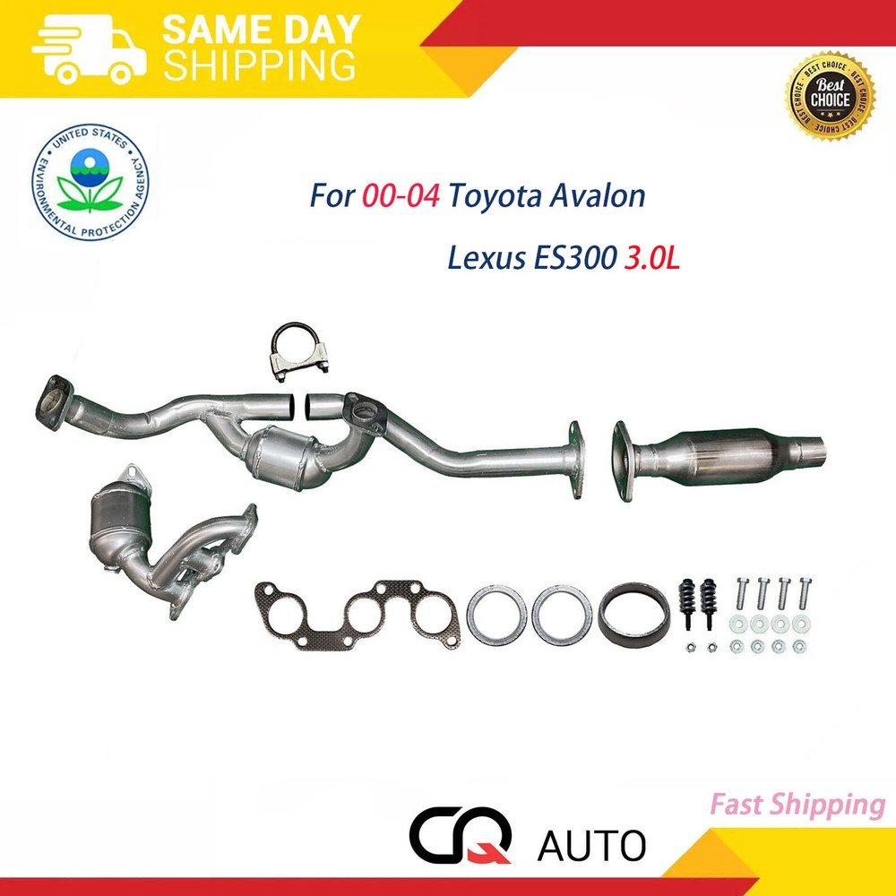All Three Catalytic Converter Set For 00-04 Toyota Avalon | Lexus ES300 3.0L NEW