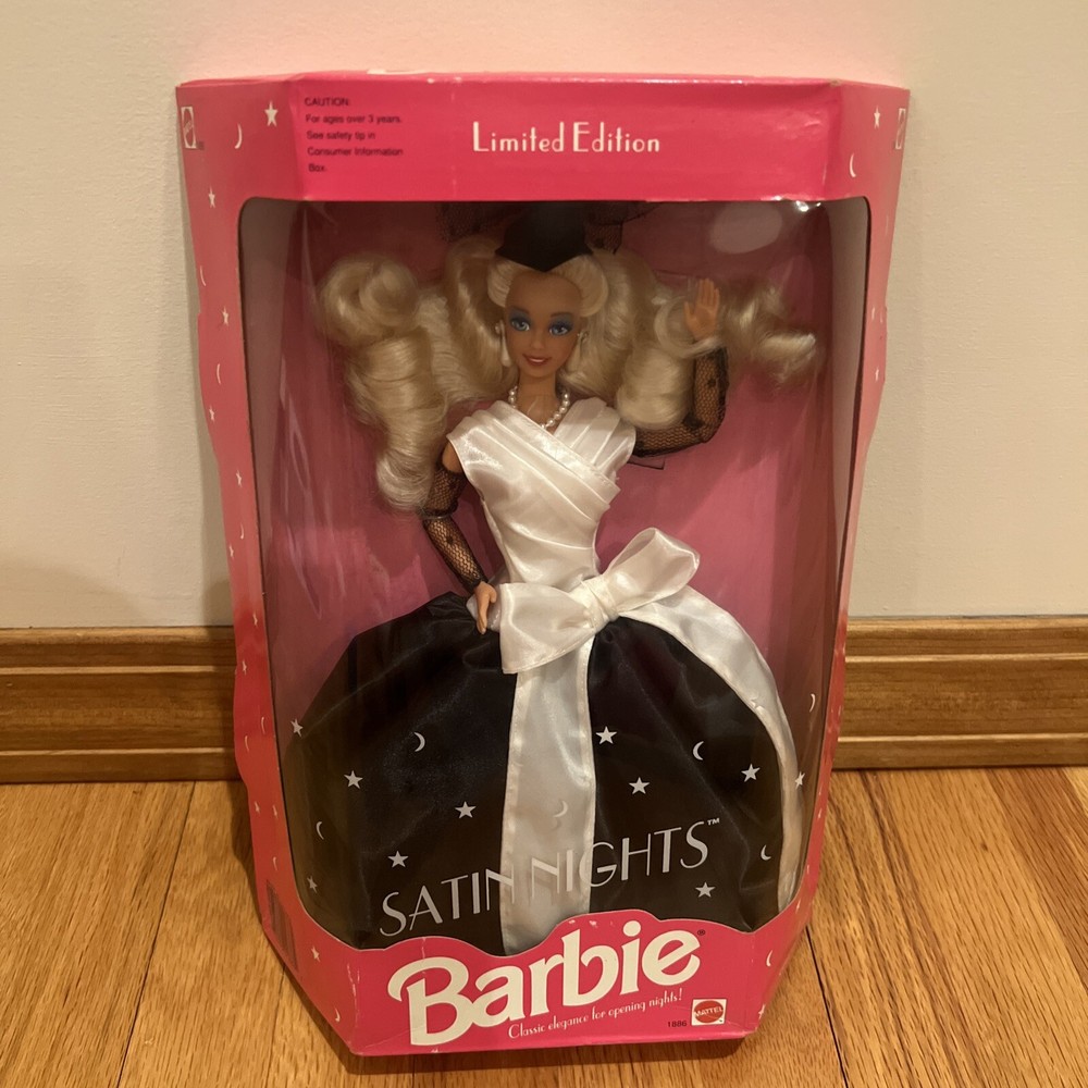 Satin Nights Barbie 1992 Vintage Limited Edition NRFB Mattel #1886