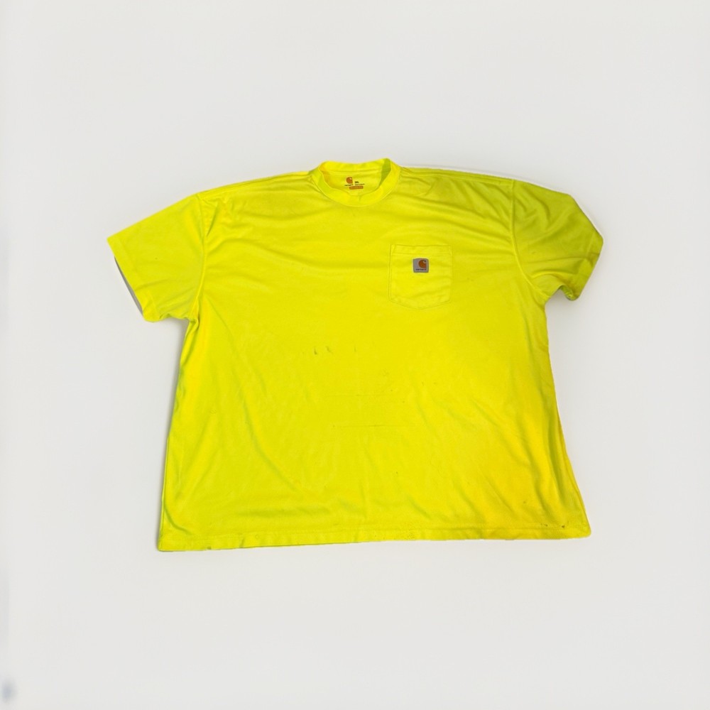 Carhartt Force Men’s Short Sleeve T-Shirt Size 3XL Yellow Hi-Vis