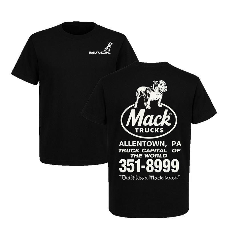 Mack Trucks Bulldog Vintage Trucker T-Shirt Allentown PA Diesel Tee