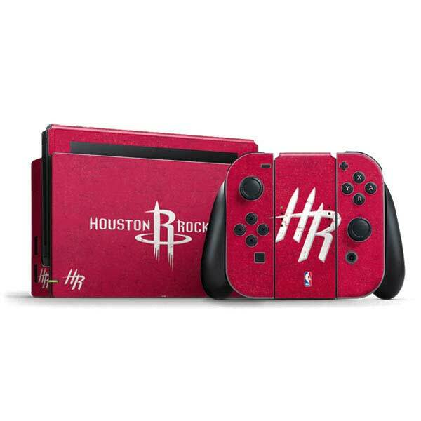NBA Houston Rockets Nintendo Switch Bundle Skin - Houston Rockets Distressed