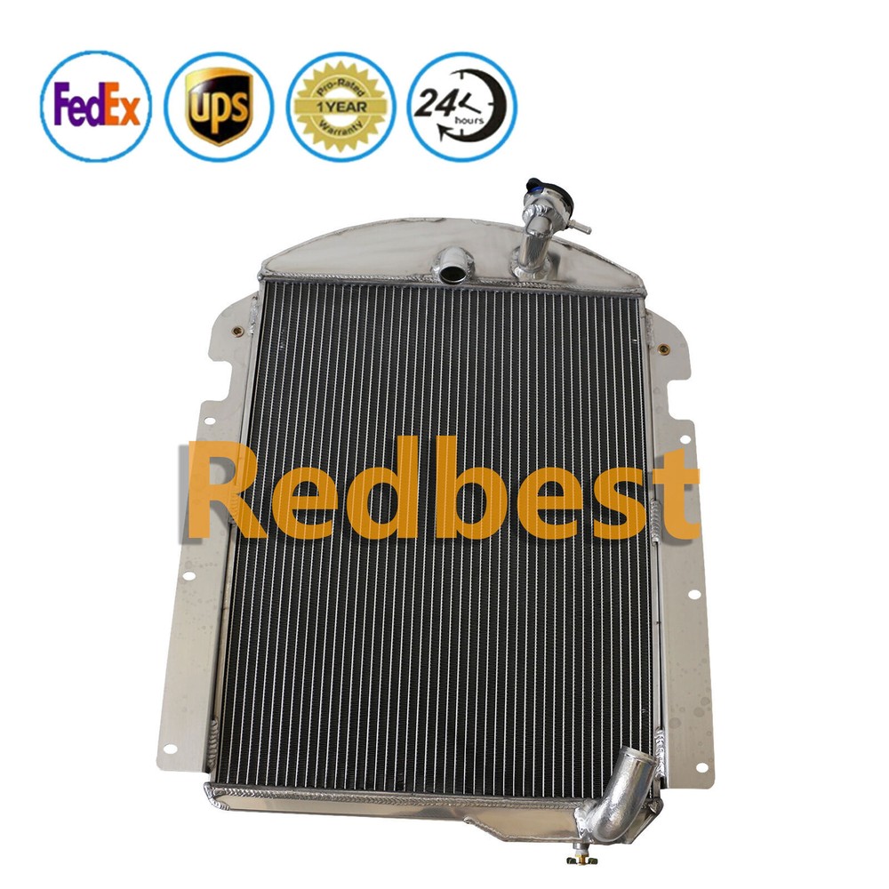 3 Row Aluminum Radiator For 1939-1940 Chevy Pickup KC KD KF KP 3.5L L6