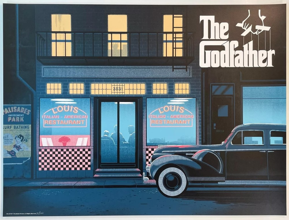 The Godfather by George Bletsis 51/100 Screen Print Movie Art Poster 24