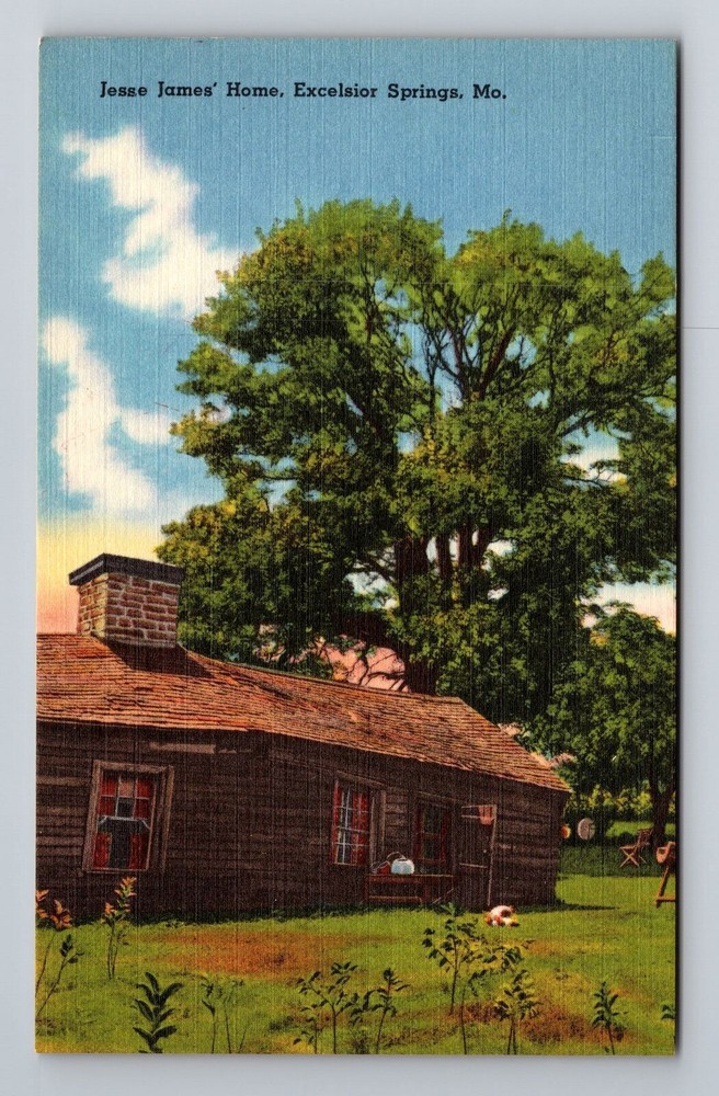 Excelsior Springs MO-Missouri, Jesse James Home, Vintage Postcard