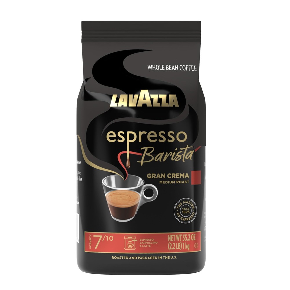 Espresso Barista Gran Crema Whole Bean Coffee Blend, Medium Espresso Roast, O...