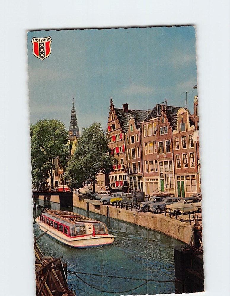 Postcard OZ Voorburgwal Amsterdam Netherlands