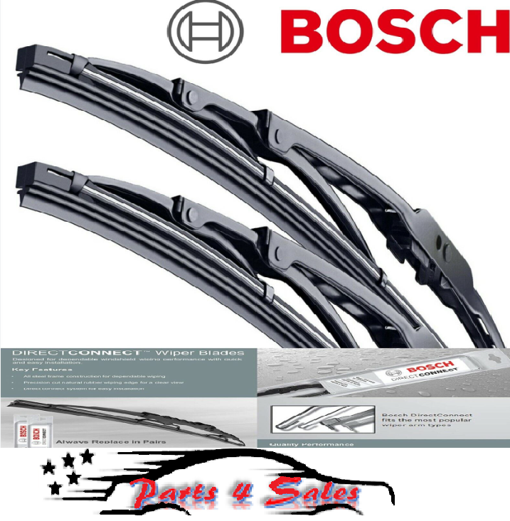 NEW GENUINE BOSCH WIPER BLADES DIRECT CONNECT SIZE 22 & 22 Front Left and Right