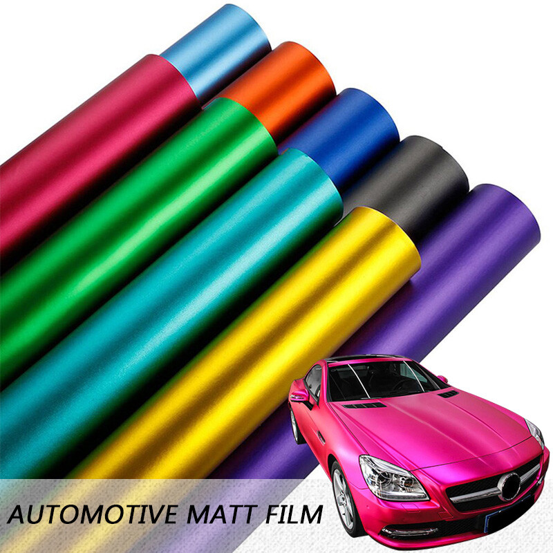 Metallic Glossy Candy Decal Car Vinyl Wrap Film Sticker Sheet Matte DIY Decors
