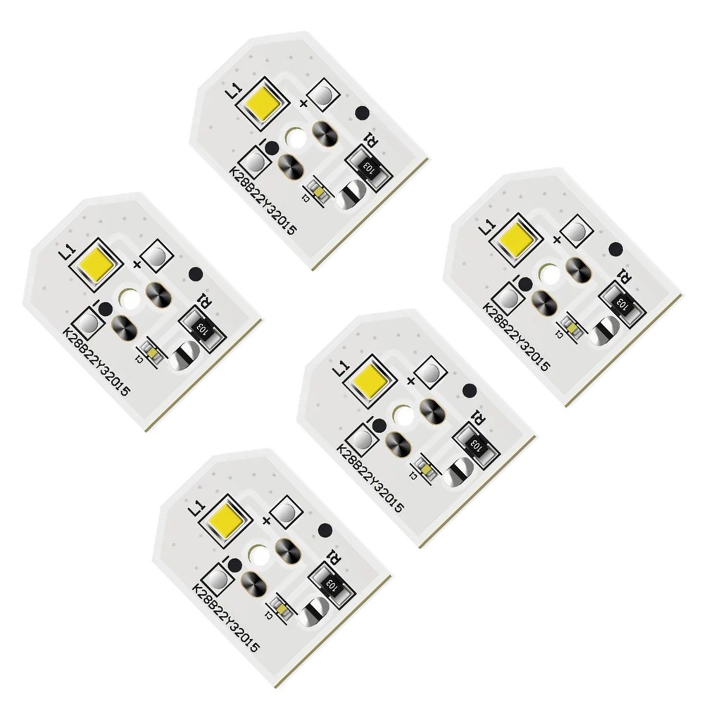 5PCS/Set Refrigerator LED Light Board Replacement WR55X11132 For GE Refrigerator