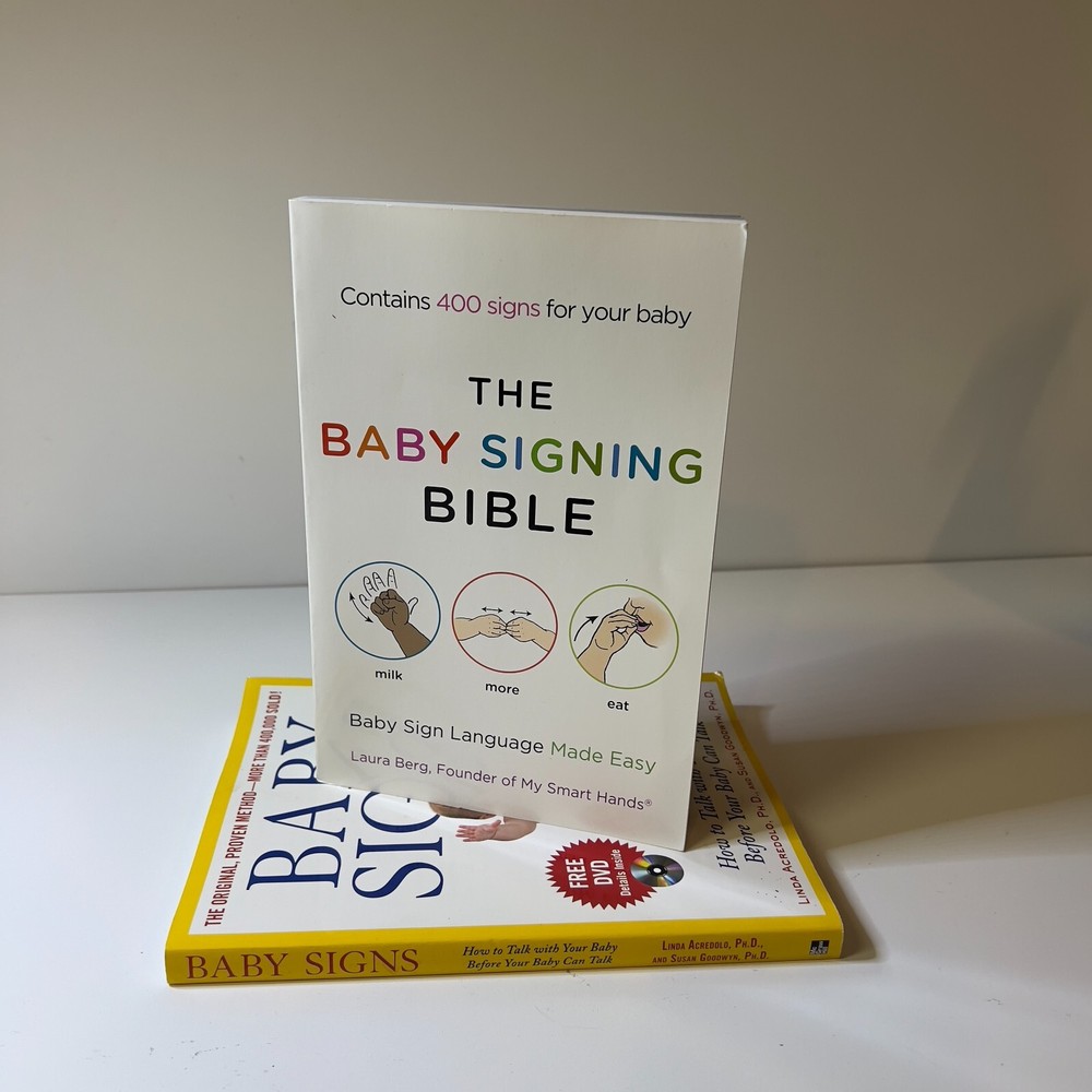 Baby Sign Language Books Lot of 3  Baby Signing Bible Acredolo