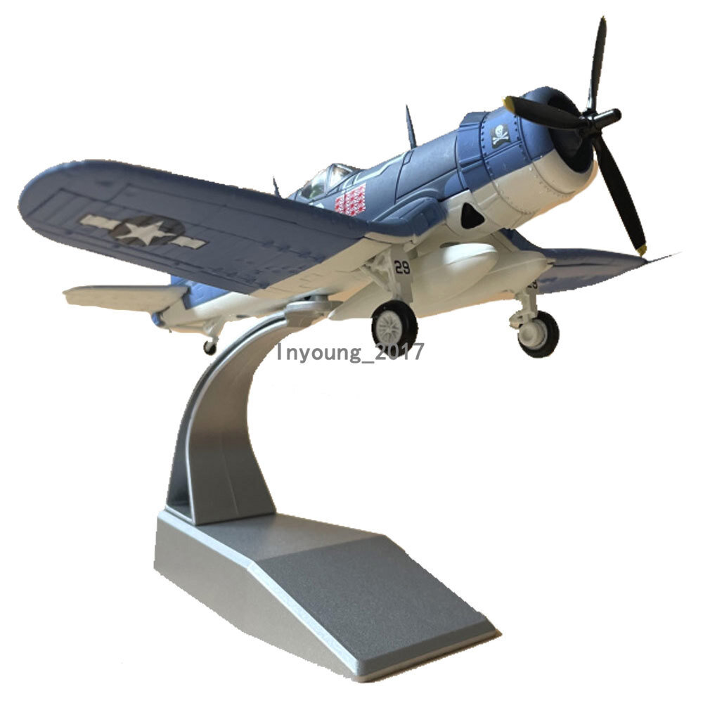 1:72 1940 WWII F4U Corsair Fighter Aircraft Diecast Military Airplane Model
