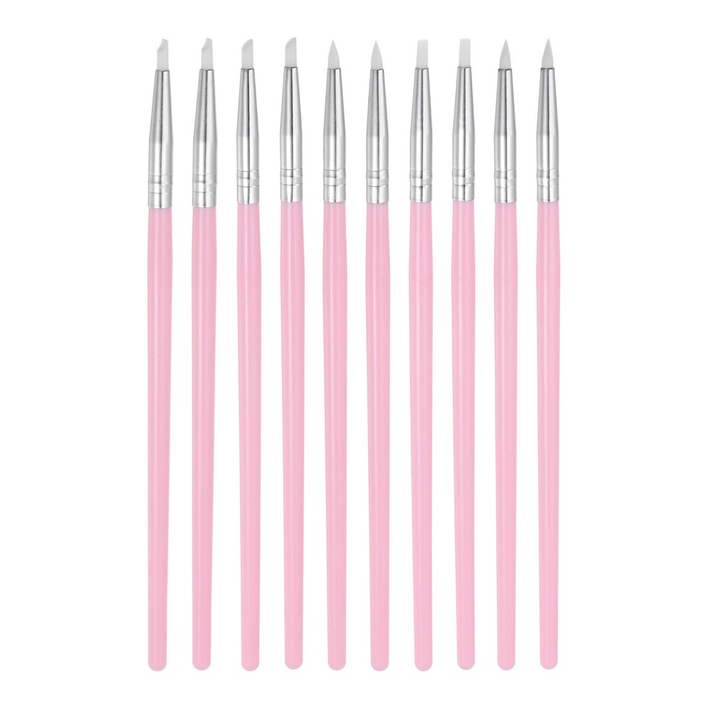 10pcs Clay Sculpting Tool Set, Clay Sculpting Rubber Tip Shaping Pen White