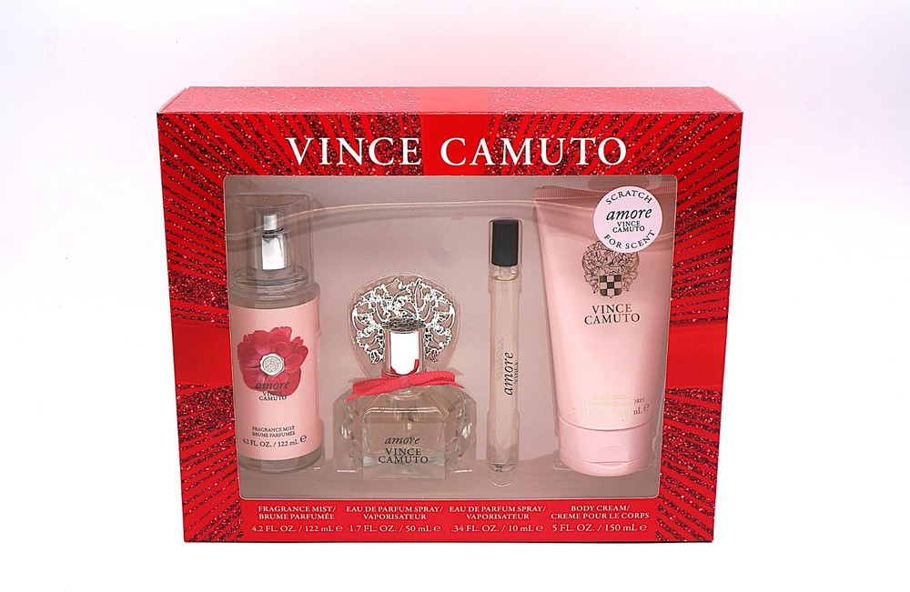 Vince Camuto Amore Women 4pc Fragrance Gift Set NEW