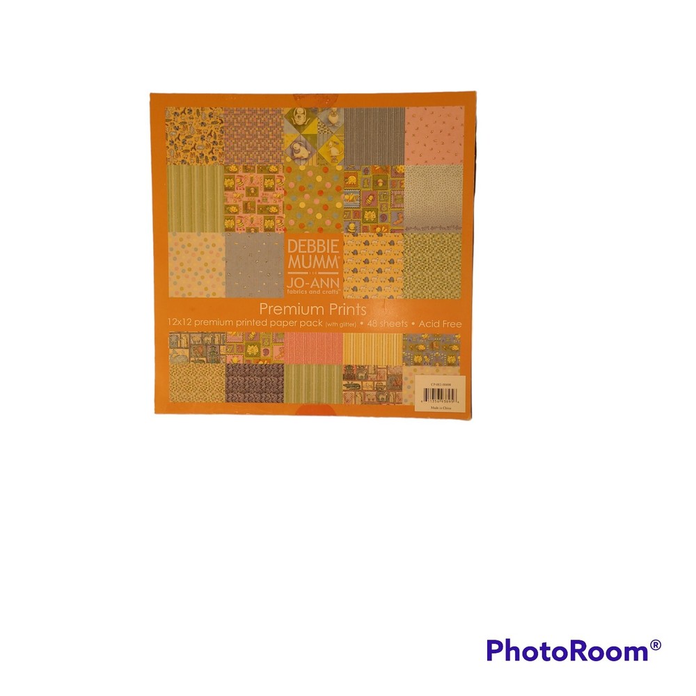 Debbie Mumm 12X12 Premium Prints 48 Sheets Acid Free Paper Pack With Glitter-image