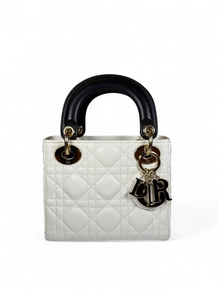 Dior Lady Brand NEW！-Compartment Enamel Bag