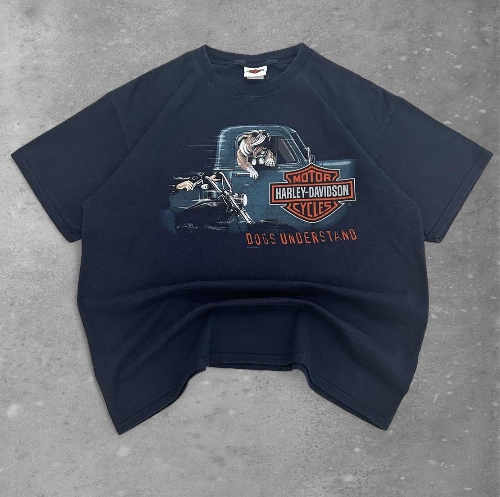 Vintage Harley-Davidson Bulldog graphic tee Size Large