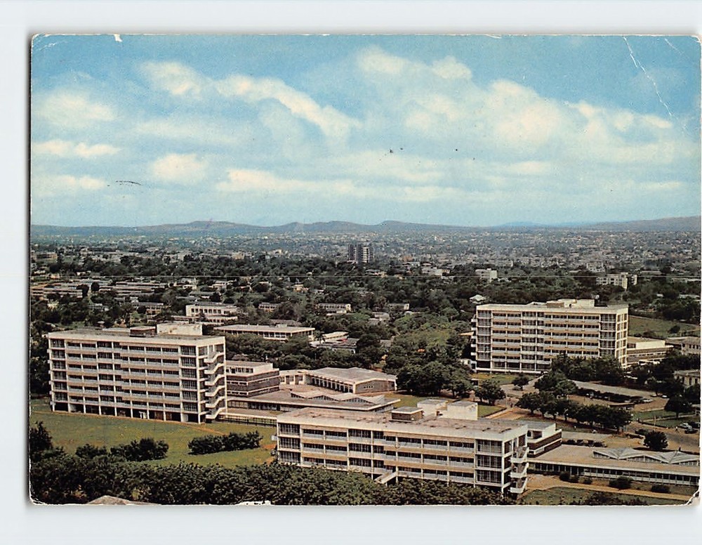 Postcard Aerial View Korle Bu Teaching Hospital in Accra Ghana
