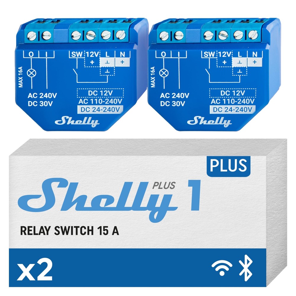 Plus 1 UL | WiFi & Bluetooth Smart Relay Switch | Home Automation | Alexa & G...