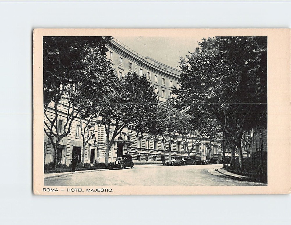 Postcard Hotel Majestic Rome Italy