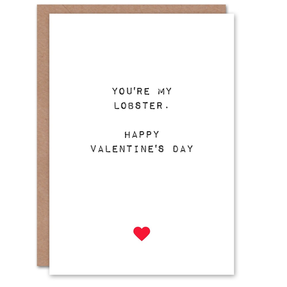 Valentines Day Greeting Card You're My Lobster For Him or Her