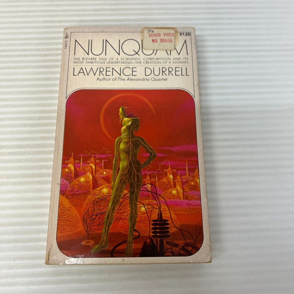 Nunquam Science Fiction Paperback Book by Lawrence Durrell Pocket Books 1971
