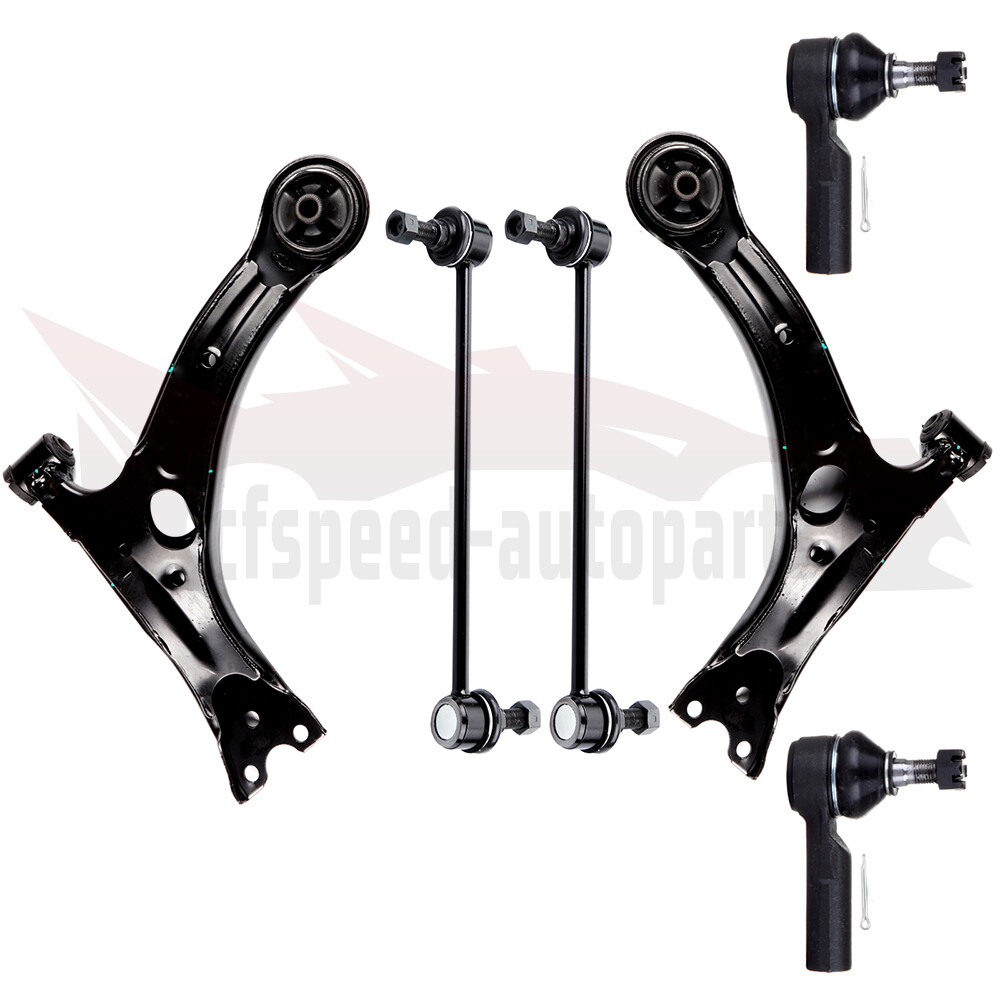 6PCS Suspension Kit Control Arms Fits 2003-2008 Toyota Matrix and Pontiac Vibe