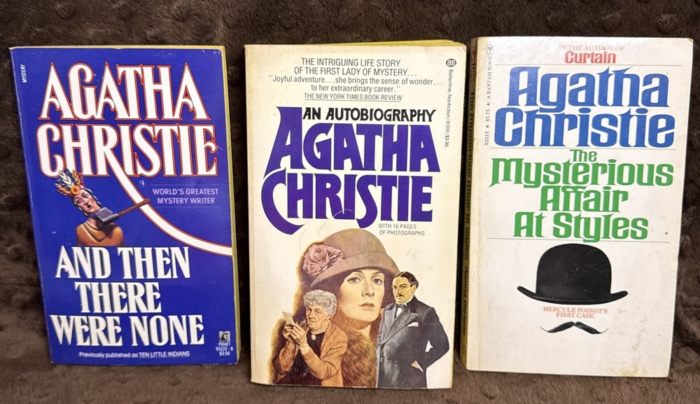 Murder Mysteries by Agatha Christie [3 book lot, Pocket Books]