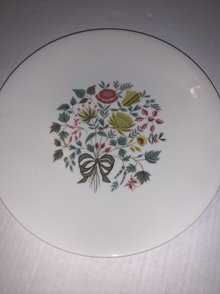 Kenmark China Strawflower Dinner Plate Floral Homer Laughlin Vintage 9.75