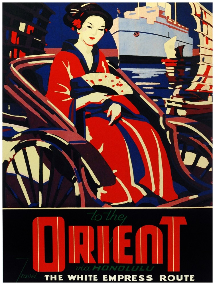 Decor Travel Poster.Fine Graphic Art Design.Orient China.Interior Design.741