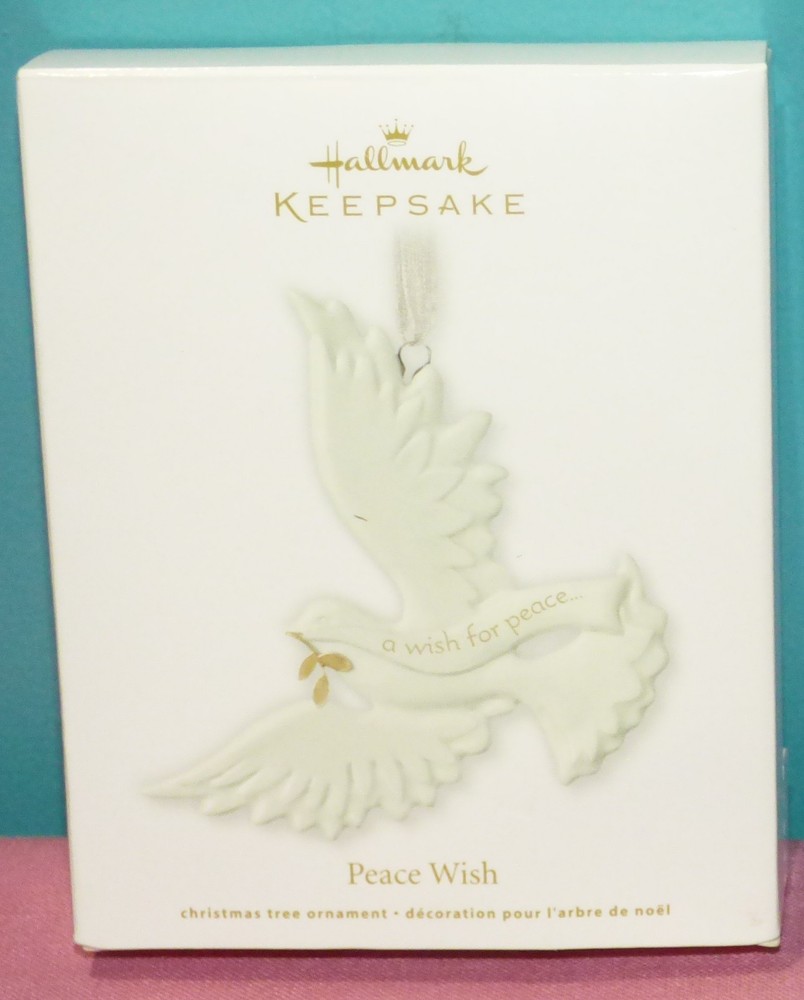 2011 Hallmark Keepsake Ornament Peace Wish Porcelain Dove Bird