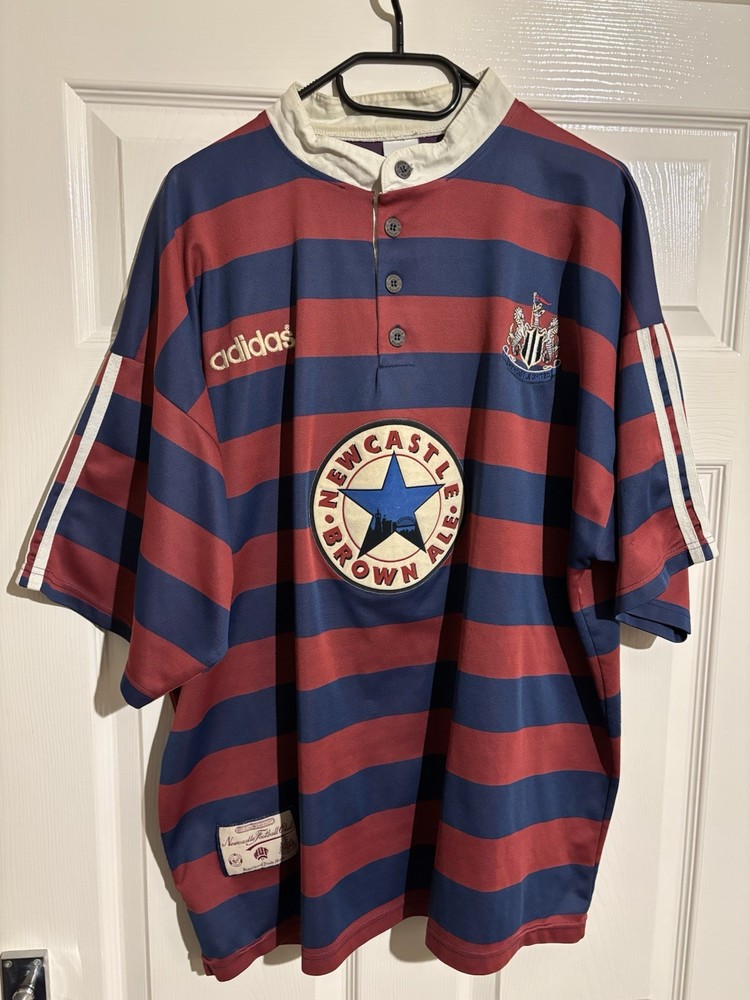 Authentic Vintage 1995-96 Newcastle United Adidas Away Shirt