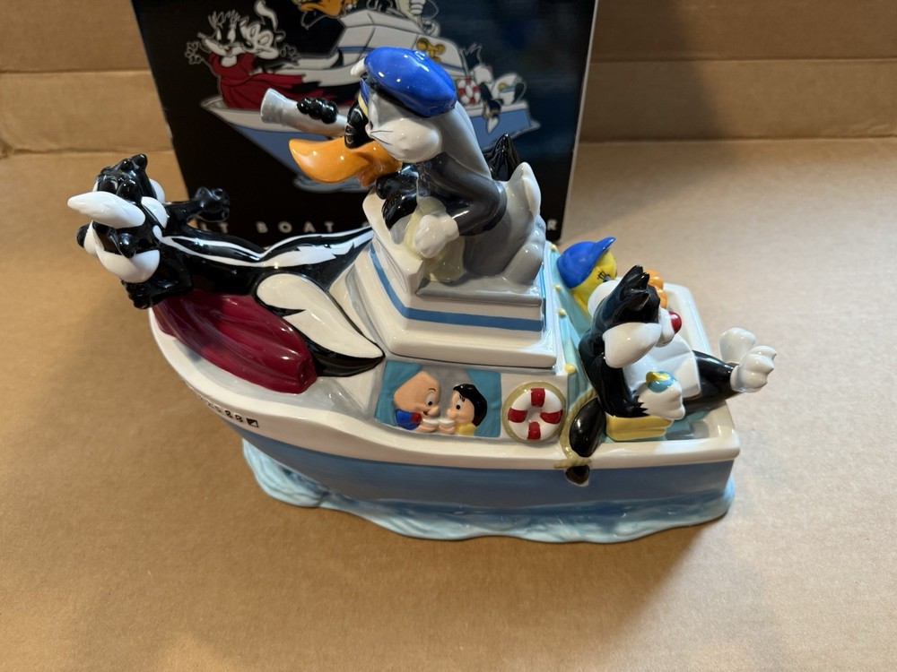Warner Bros. Studio Store Lt Boat Cookie Jar Looney Tunes