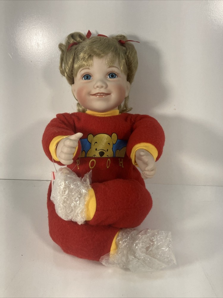 Ashton Drake Peek-a-Boo Pooh Premium Collectible Doll with Box & COA  