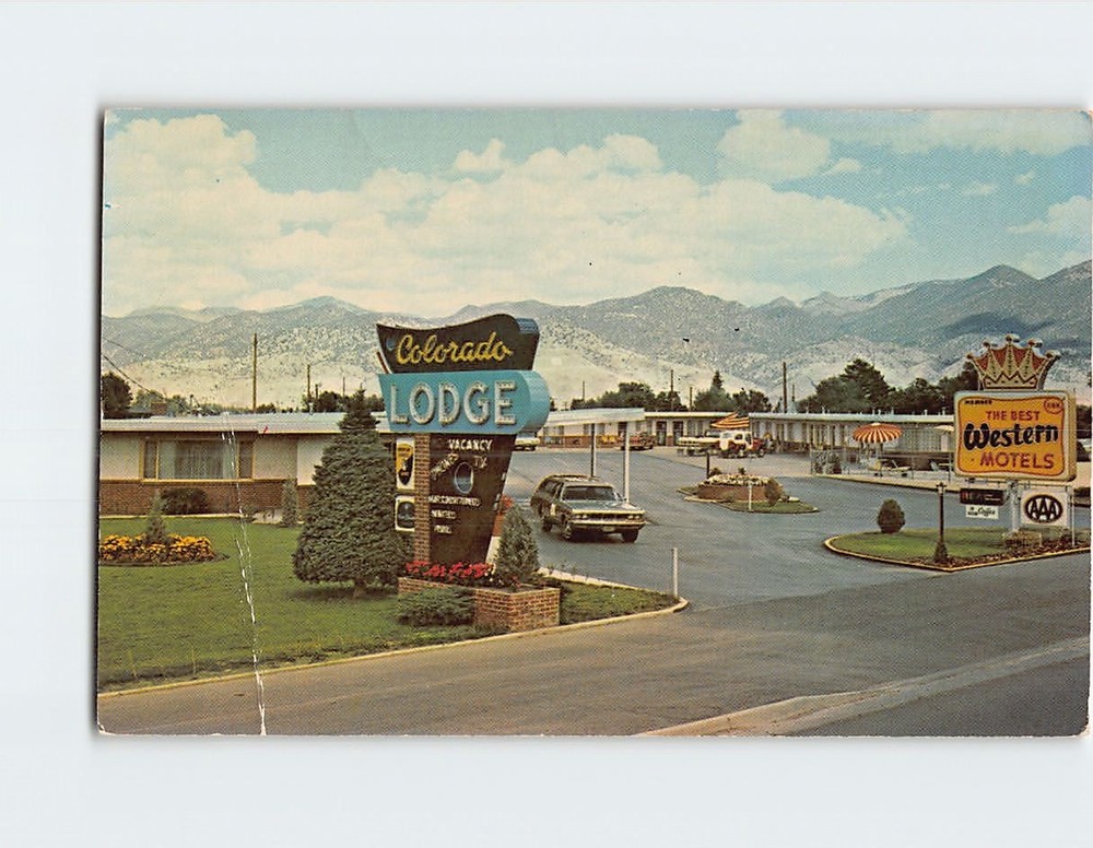 Postcard Colorado lodge Salida Colorado USA