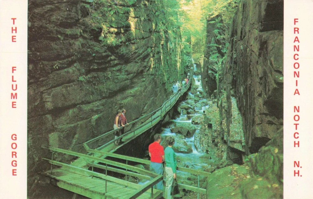 The Flume Gorge - Franconia Notch New Hampshire NH - Postcard