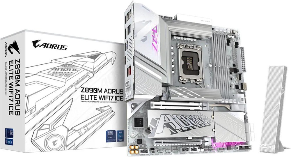(Factory Refurbished) GIGABYTE Z890M AORUS ELITE WIFI7 ICE INTEL MOTHERBOARD