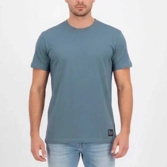 American Giant Everest T Shirt Mens 2XL Blue Heavyweight Cotton Made USA