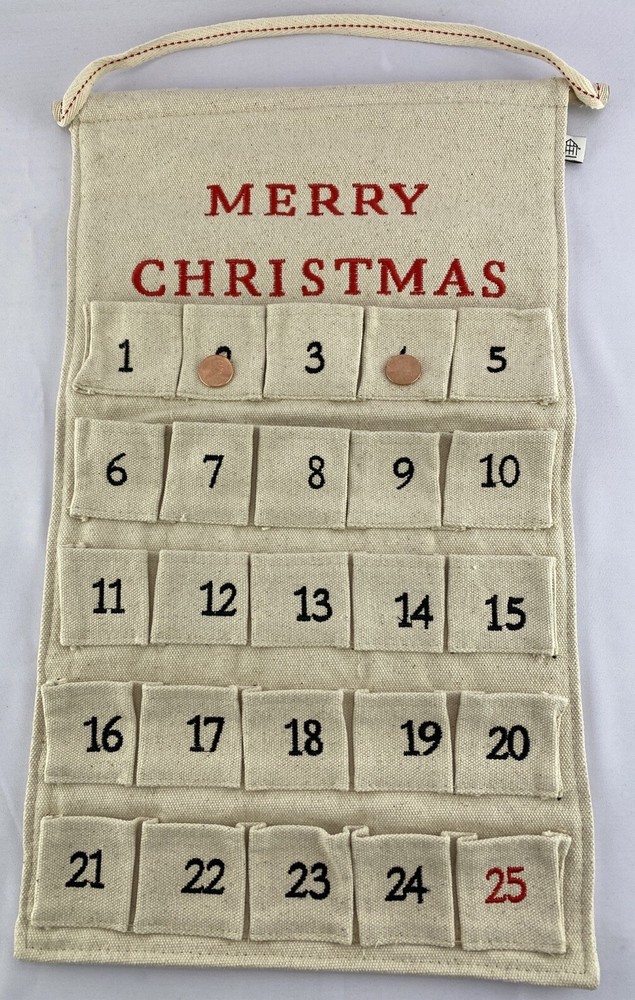 Magnolia Advent Canvas Christmas Calendar by Hearth & Hand  
