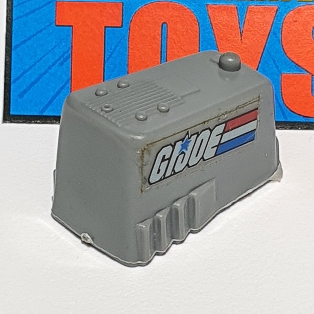 Vintage 1986 GI Joe Devil Fish Motor Engine Cover Gray Original Vehicle Part
