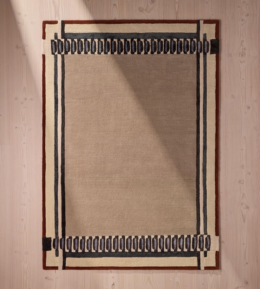 Hand-Tufted Wool Rug 8x10 9×12 ft - Soho Home Chapman Rug, Handmade Area Rug