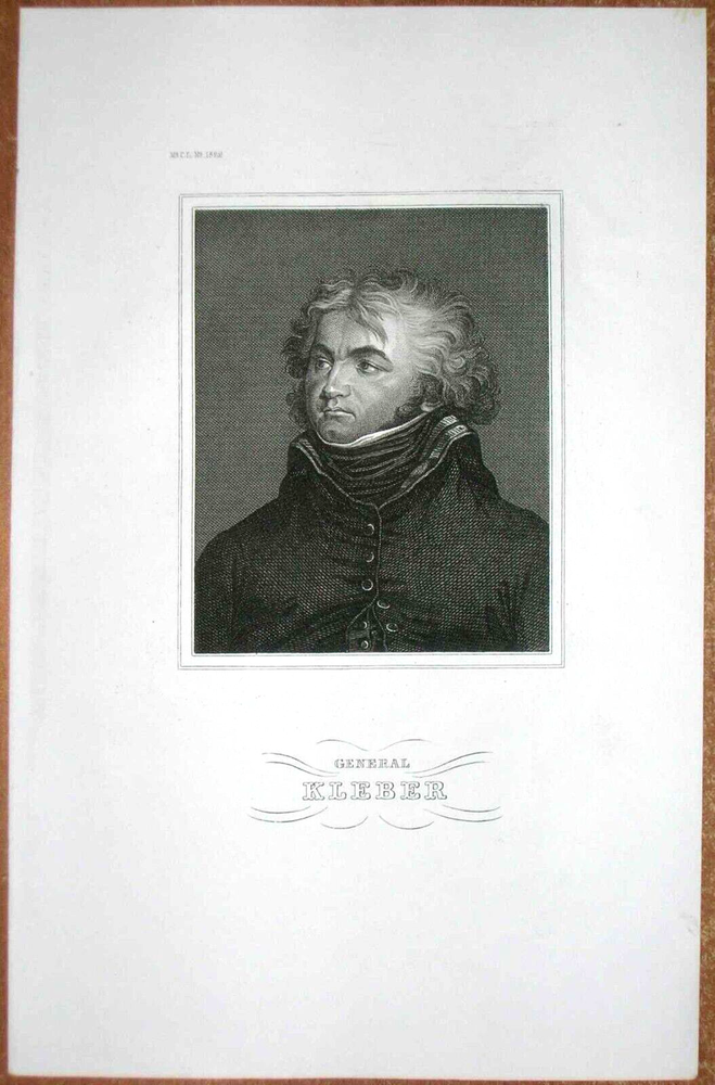 ca.1860 portrait print JEAN-BAPTISTE KLEBER, #58