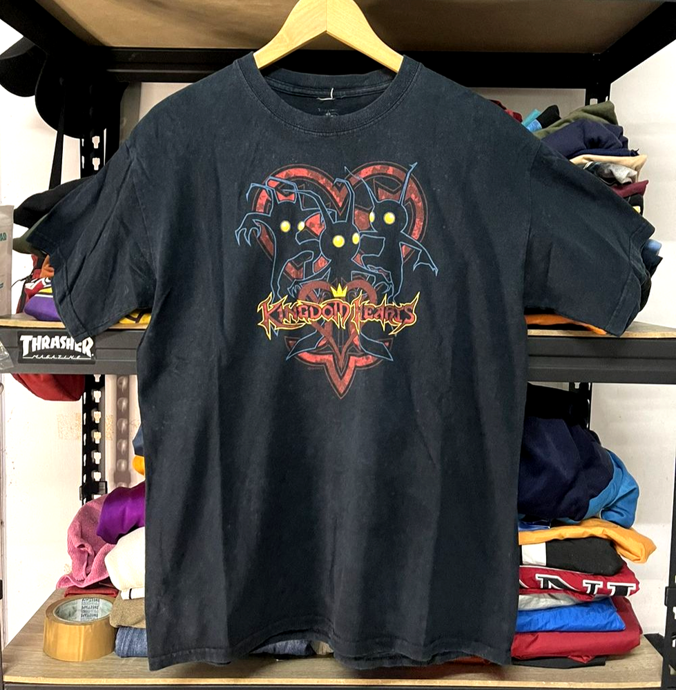 Kingdom Hearts T-Shirt Vintage Video Game Promo Graphic Tee Unisex S-5XL